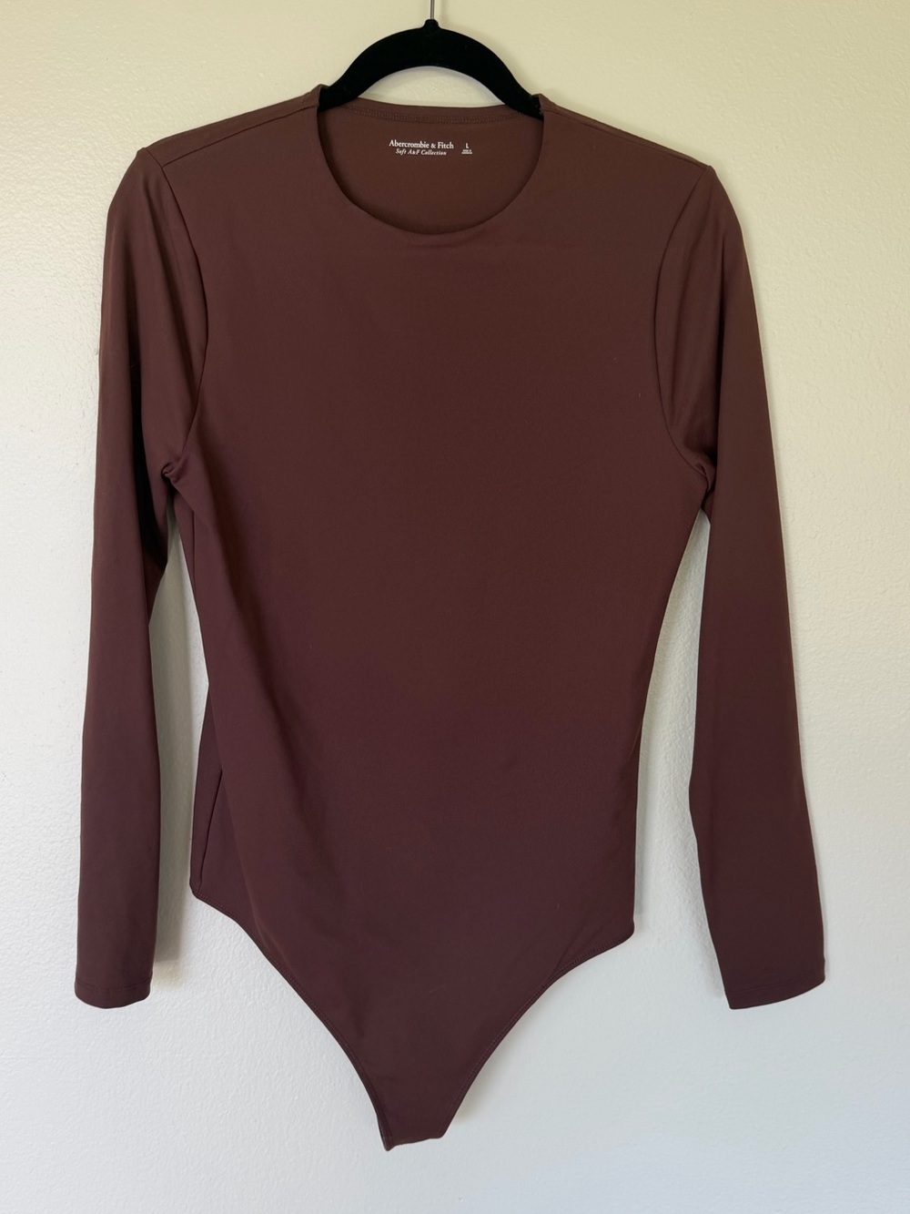 Abercrombie & Fitch Long-Sleeve Chocolate Brown Bodysuit